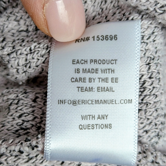 Eric Emanuel EE Quarter Zip Pullover Made in USA Men’s Large - Picture 6 of 7